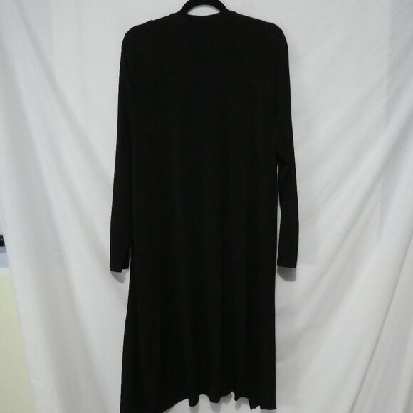 TORRID | size 2 | Black Full Length Long Sleeve Lightweight Open Front Cardigan - Picture 2 of 14